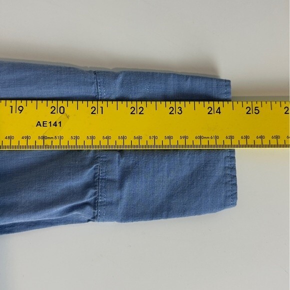 Esprit Blue Button Up Collared Shirt 10 - Picture 7 of 8